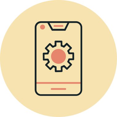 mobil simge vektör illüstrasyonu