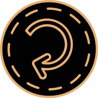 donut. Web simgesi basit illüstrasyon