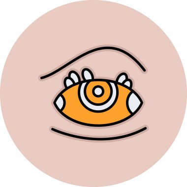 Göz simgesi, vektör illüstrasyonu