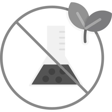 İzole edilmiş bir kimyasal bitki simgesinin çizimi