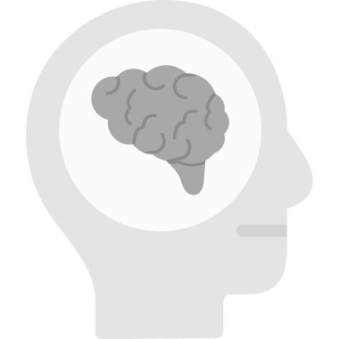 insan beyni düz simgesi