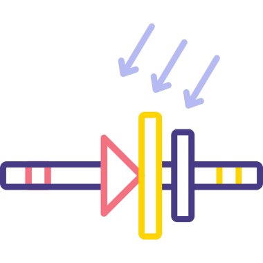 Şırınga simgesinin vektör illüstrasyonu