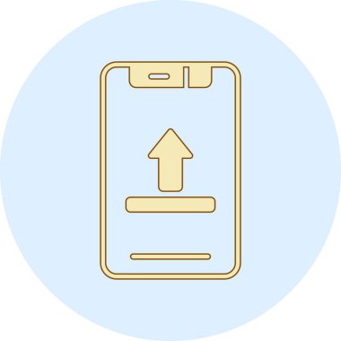 cep telefonu ikonu vektör illüstrasyonu