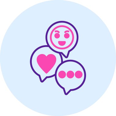 Konuş. Web basit illüstrasyon çizimi