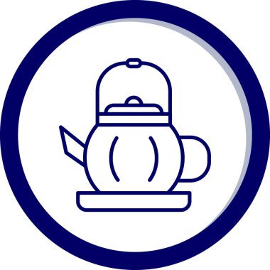 Çay simge vektör çizim