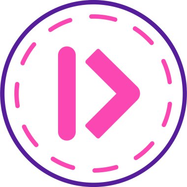 Tek bir simgenin vektör illüstrasyonu