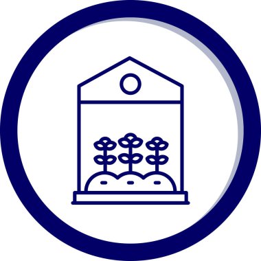 Bir bina simgesinin vektör illüstrasyonu