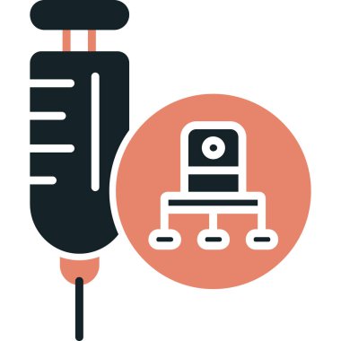 Robot kol ikonu. Web için robotik kol vektör simgelerinin basit çizimi