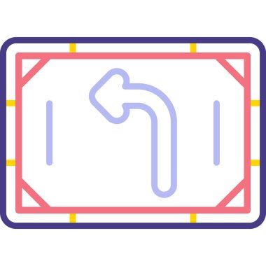 harita web simgesi basit illüstrasyon