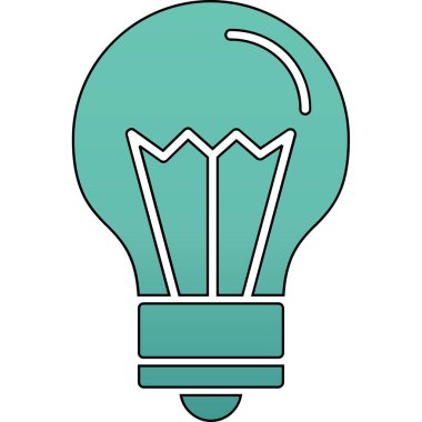 ampul simgesi vektör illüstrasyonu