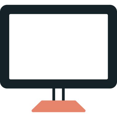 bilgisayar ekranı izole edilmiş simge vektör illüstrasyon tasarımı