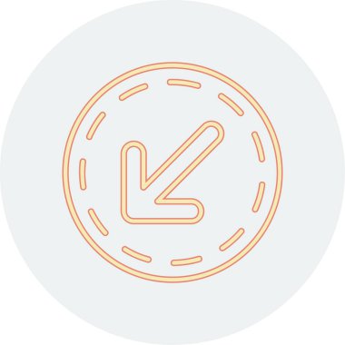 Bir saat çemberinin vektör simgesi