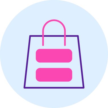 Alışveriş. Web simgesi basit illüstrasyon