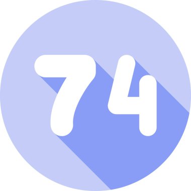 777 simgesi, vektör illüstrasyonu