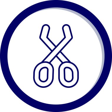 makas simgesinin vektör illüstrasyonu