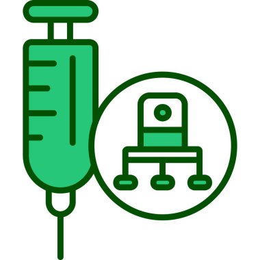 Tıbbi bir simgenin vektör illüstrasyonu