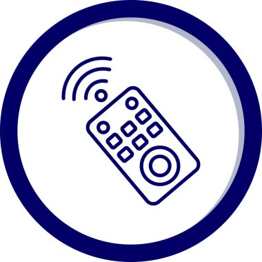 denetim denetimi uzaktan kontrol simgesi - dış hat biçimi