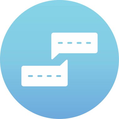 Sohbet simgesi vektör illüstrasyonu