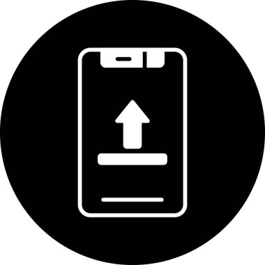 Telefon modern simgesinin vektör illüstrasyonu