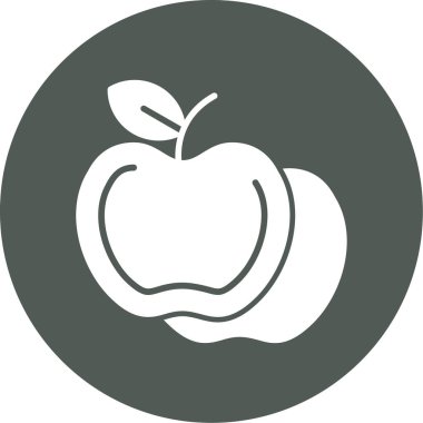 elma simgesinin vektör illüstrasyonu