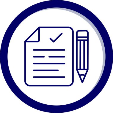 Vektör olarak kontrol listesi simgesi