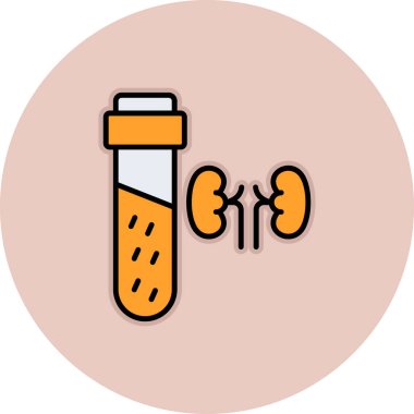 Tıbbi bir test için vektör simgesi