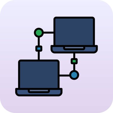 Ağ simgesinin vektör illüstrasyonu