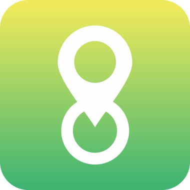 Sekiz numaranın izole edilmiş tek bir simgesinin vektör çizimi