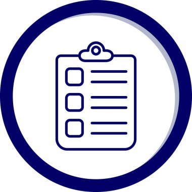 kontrol listesi simgesi vektör illüstrasyonu