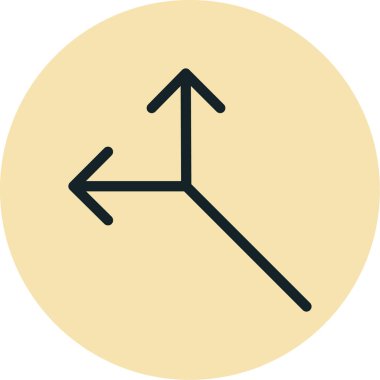 Ok simgesi. Basit ok vektör sembolü çizimi