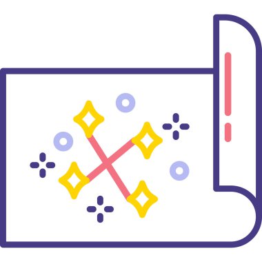 Bayrak. Web simgesi basit illüstrasyon