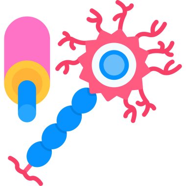 Bakteri simgesi. Bakterilerin basit illüstrasyon vektör web simgesi