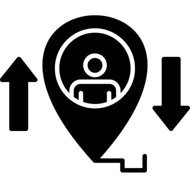 Harita simgesi. vektör illüstrasyonu