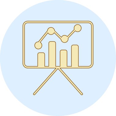 Büyüme simgesi ve vektör illüstrasyonlu grafik