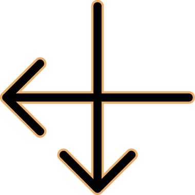 ok sağ vektör çizgisi simgesi. biçim, vuruş simgesi, turuncu renk, gri arkaplan.