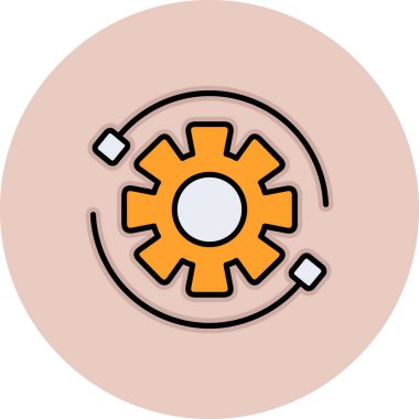 dişli tekerlek simgesi vektör illüstrasyon tasarımı