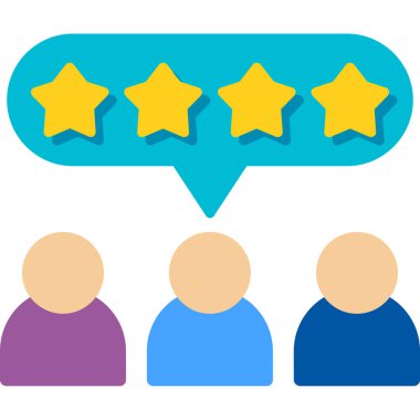 Geribildirim derecelendirme simgesi, basit tasarım