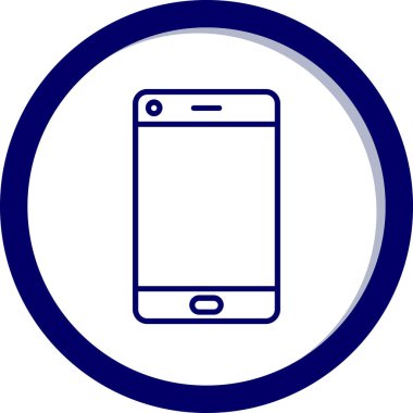 Akıllı telefon. Web simgesi basit illüstrasyon