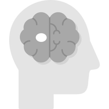 Beyni olan insan kafası