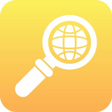 Arama simgesi, vektör illüstrasyonu