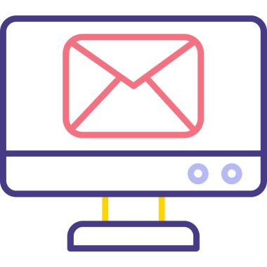 e- posta simgesi, vektör illüstrasyonu