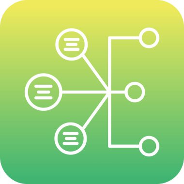 güzel DNA vektör çizgisi simgesi