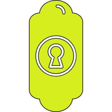 Bir anahtar basit el çizilmiş doodle