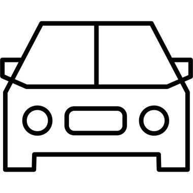 araba simgesi vektör illüstrasyonu