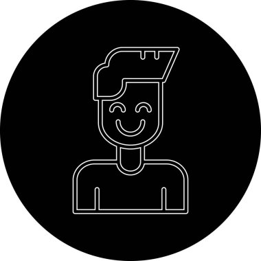 Bir kadın simgesinin vektör illüstrasyonu