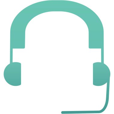 kulaklık simgesi vektör illüstrasyonu