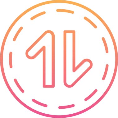 Bir b eksikliği simgesinin vektör çizimi