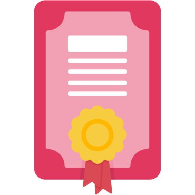 Sertifika. Web simgesi basit tasarım