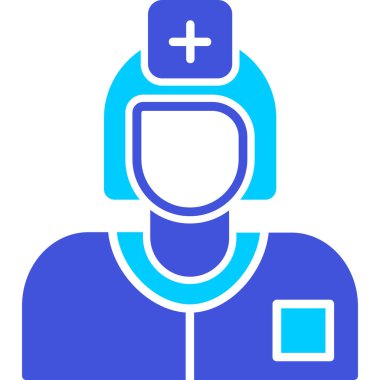 Doktor. Web simgesi basit illüstrasyon