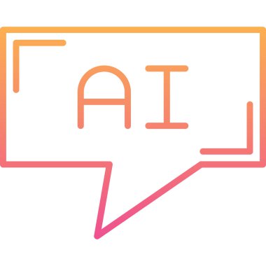 Sohbet kabarcığı vektör illüstrasyonu